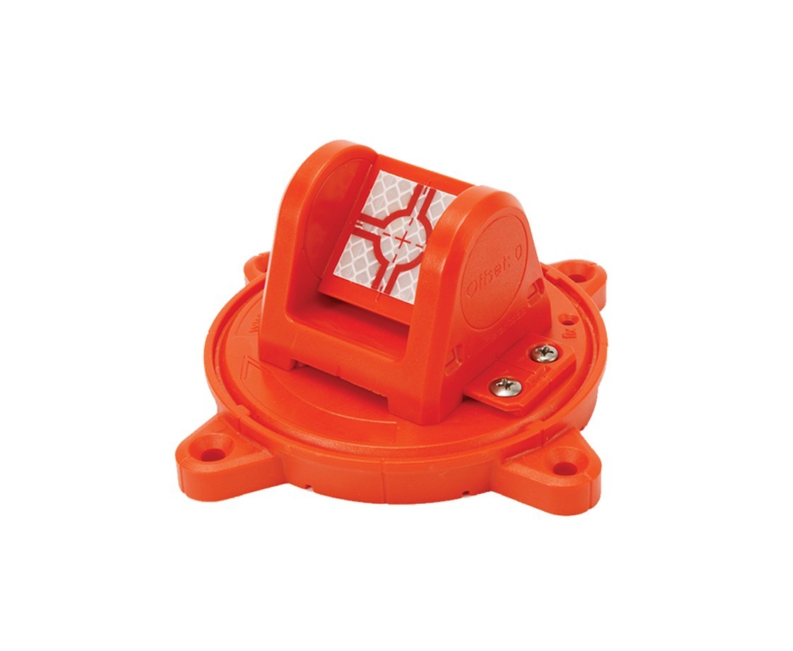 Reflective 30mm Survey Target w/360° Swivel – Red (Pack of 10 Units)