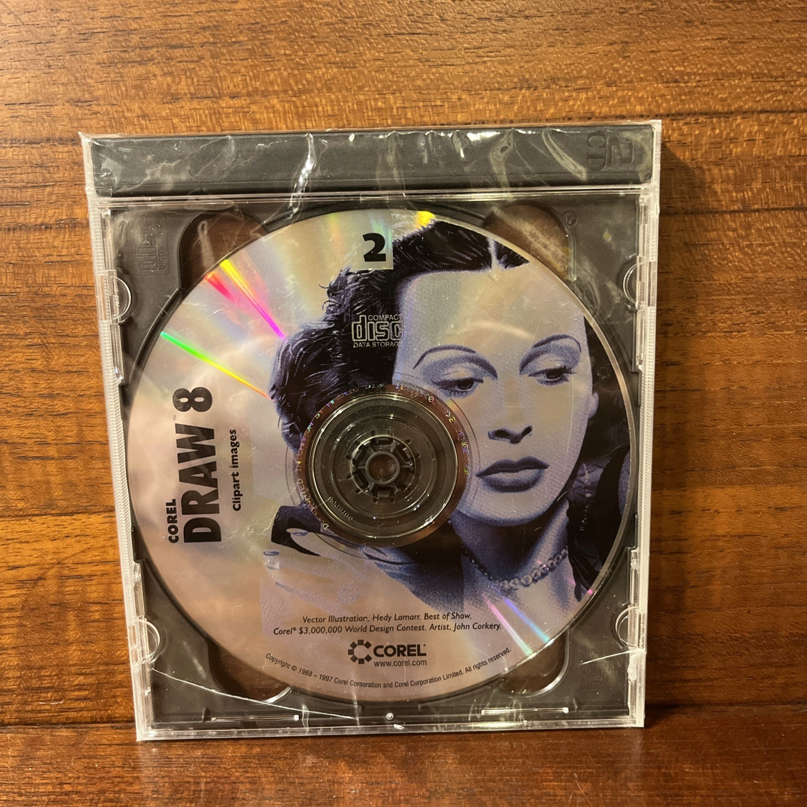 Corel Draw 8 CorelDraw 2 Disc Set PC CD-ROM Software Windows Sealed Disc 2 And 3