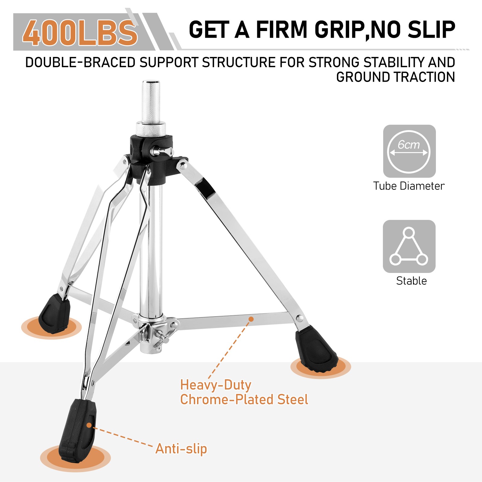 Drum Throne with Backrest, Drum Stool Adjustable Height & Drumstick for Drummers