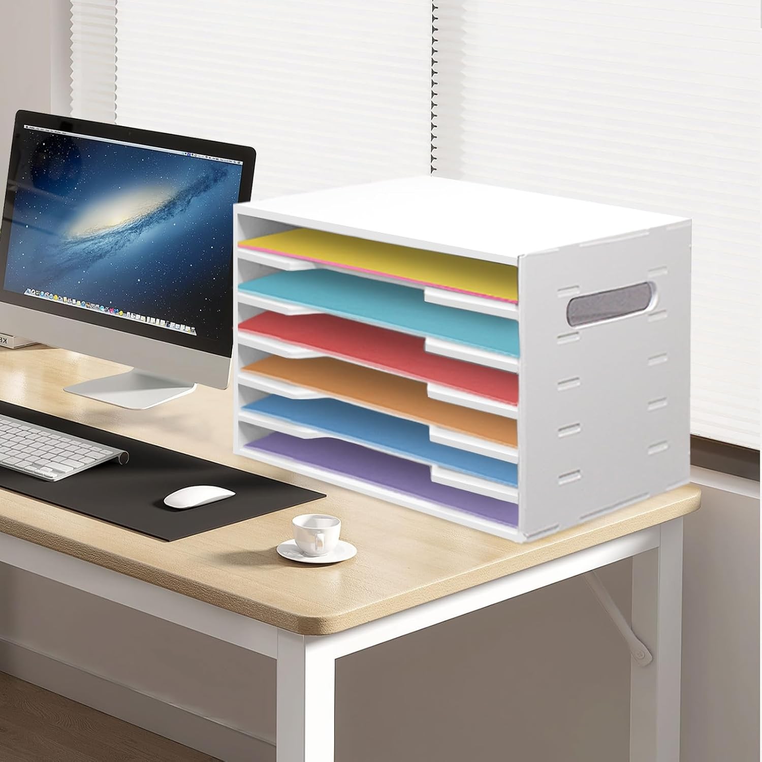 12x18 Construction Paper Organizer,6 Tier Construction Paper Organizer,File