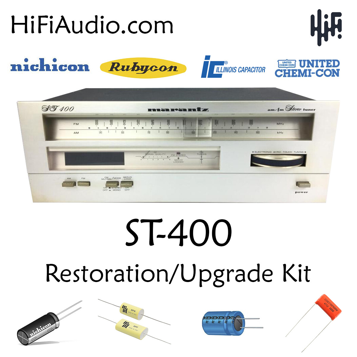 Marantz ST400 tuner rebuild restoration recap upgrade kit repair capacitor