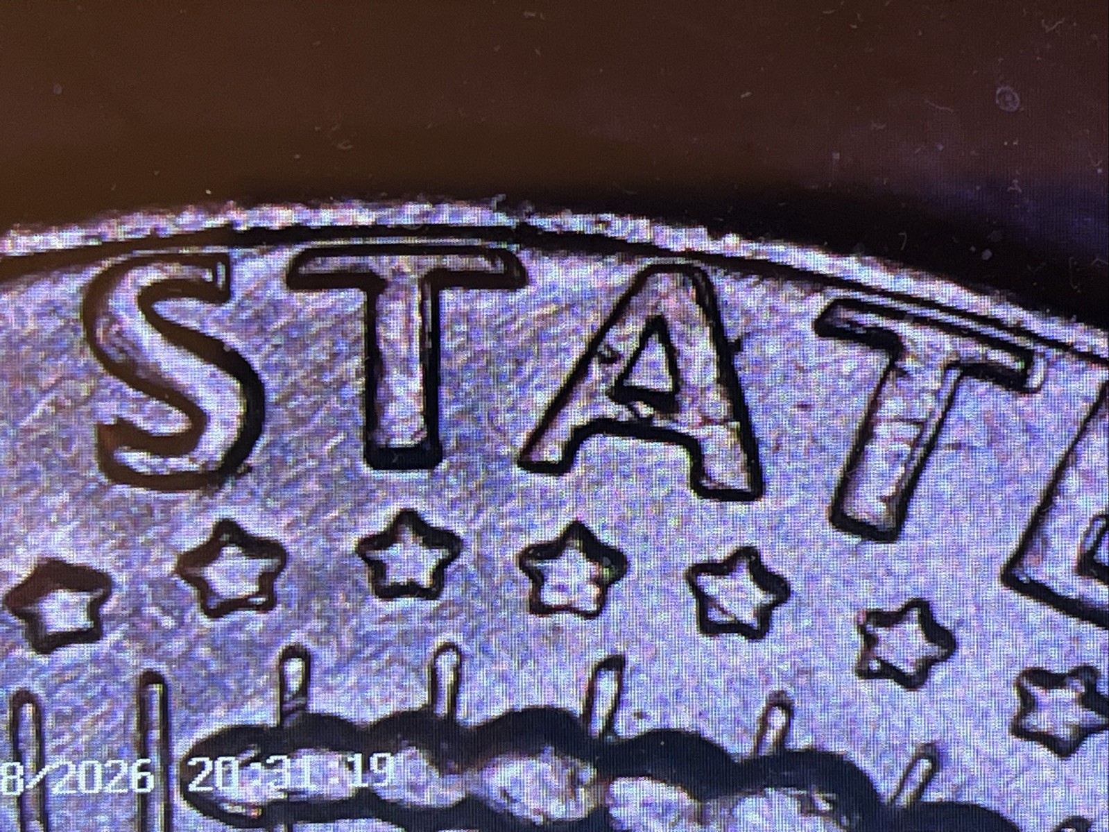 1973 D Kennedy Half Dollar Double Die Reverse
