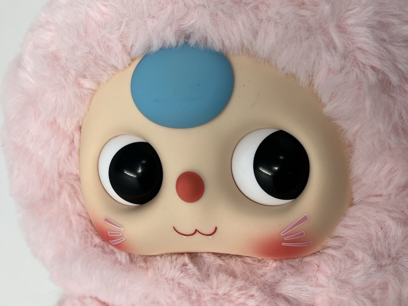 BB3 Baby Three 400% Big Baby Plush Doll Pink Bunny Red Bow Boba Eyes Rare No Box