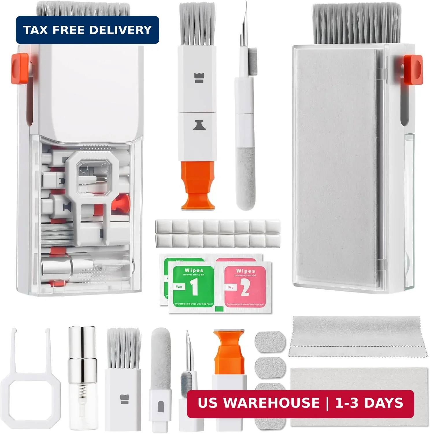 Upgraded Keyboard Cleaning Kit, 13-in-1 Electronics Cleaner Tool with Dust Clean