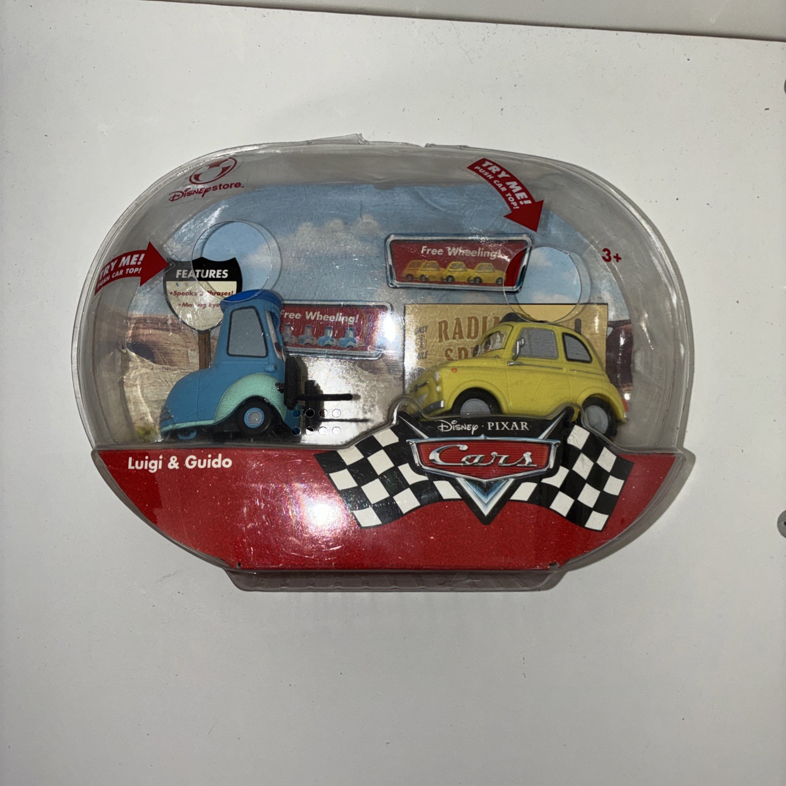 Disney Store Exclusive CARS Movie Talking Luigi GUIDO New Factory Sealed 2006