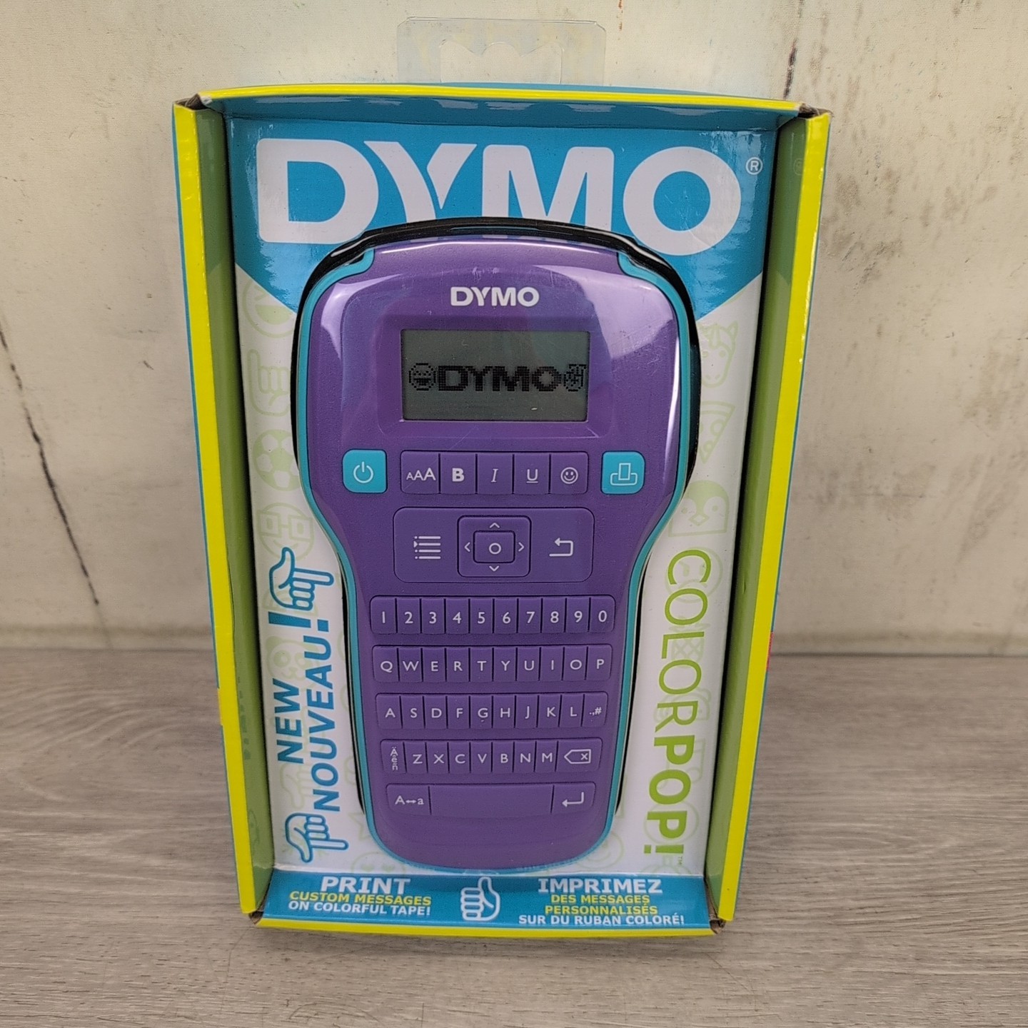 Dymo Purple Portable Handheld Wireless Colorpop Color Label Maker New