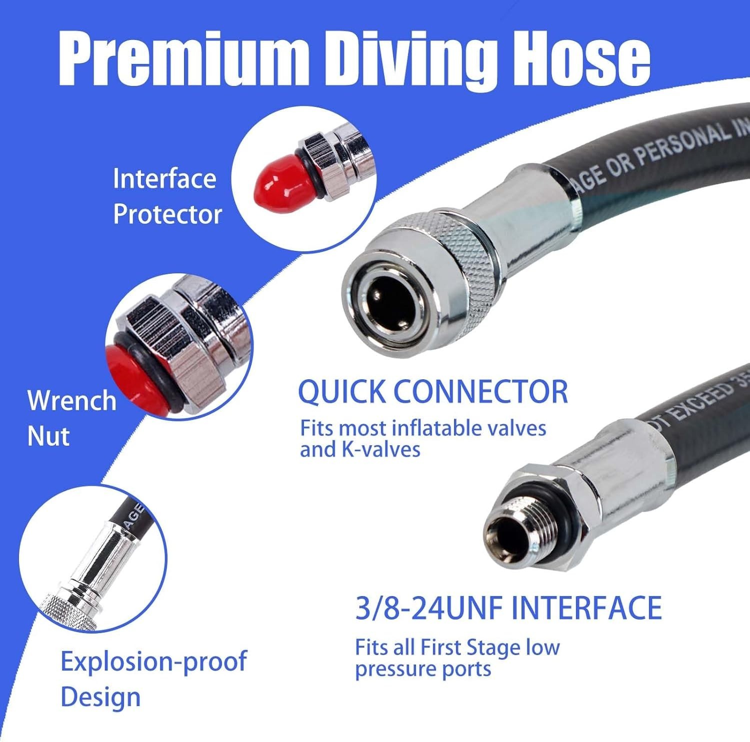 Scuba Diving Low Pressure Hose