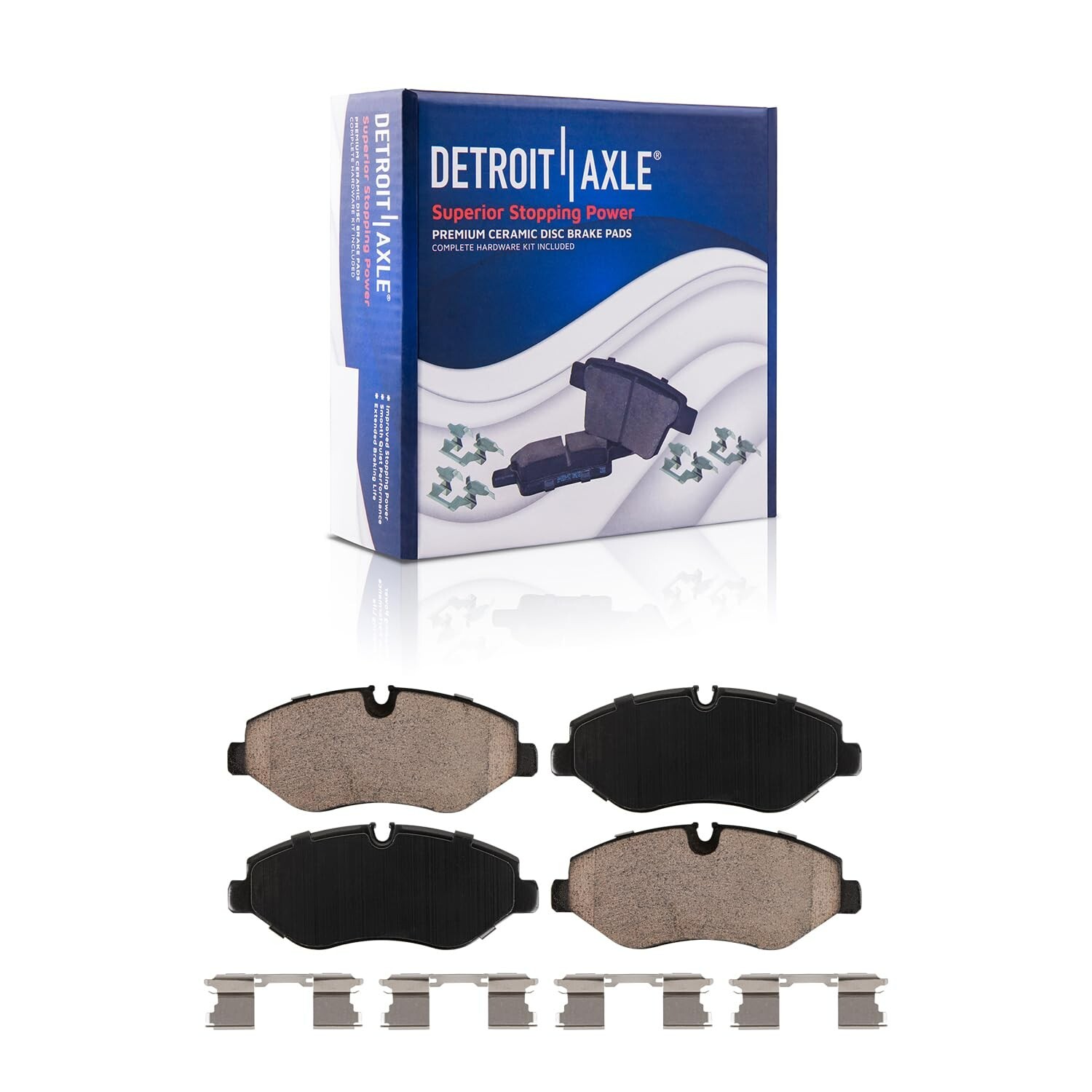 Front Rear Ceramic Brake Pads for Dodge Freightliner Mercedes-Benz Sprinter 2500