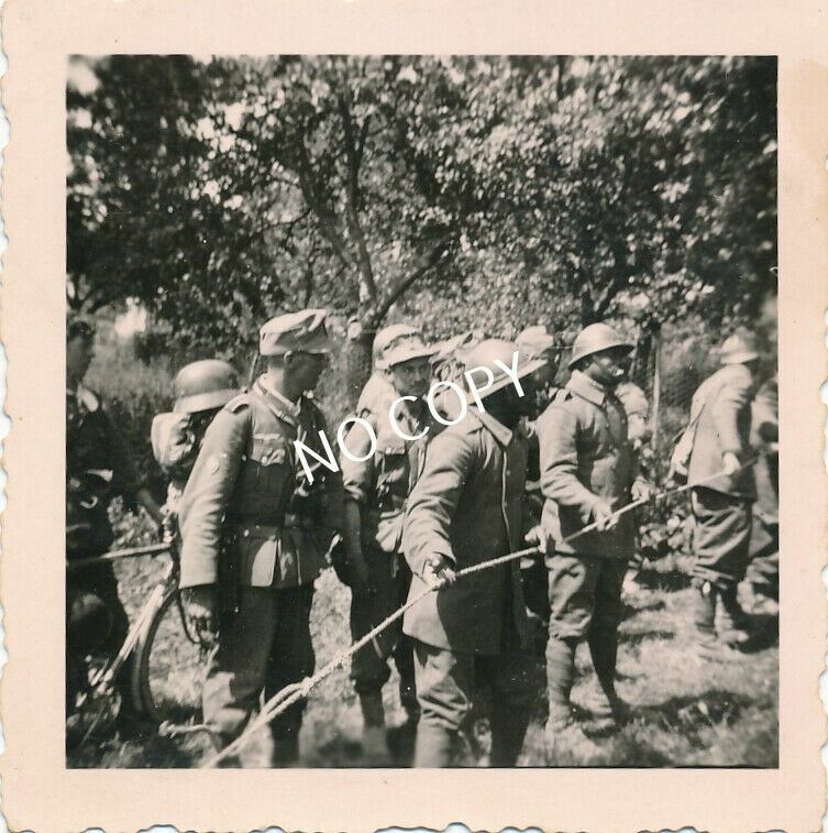 Photo WW II France Black African POW Prisoners E1.66