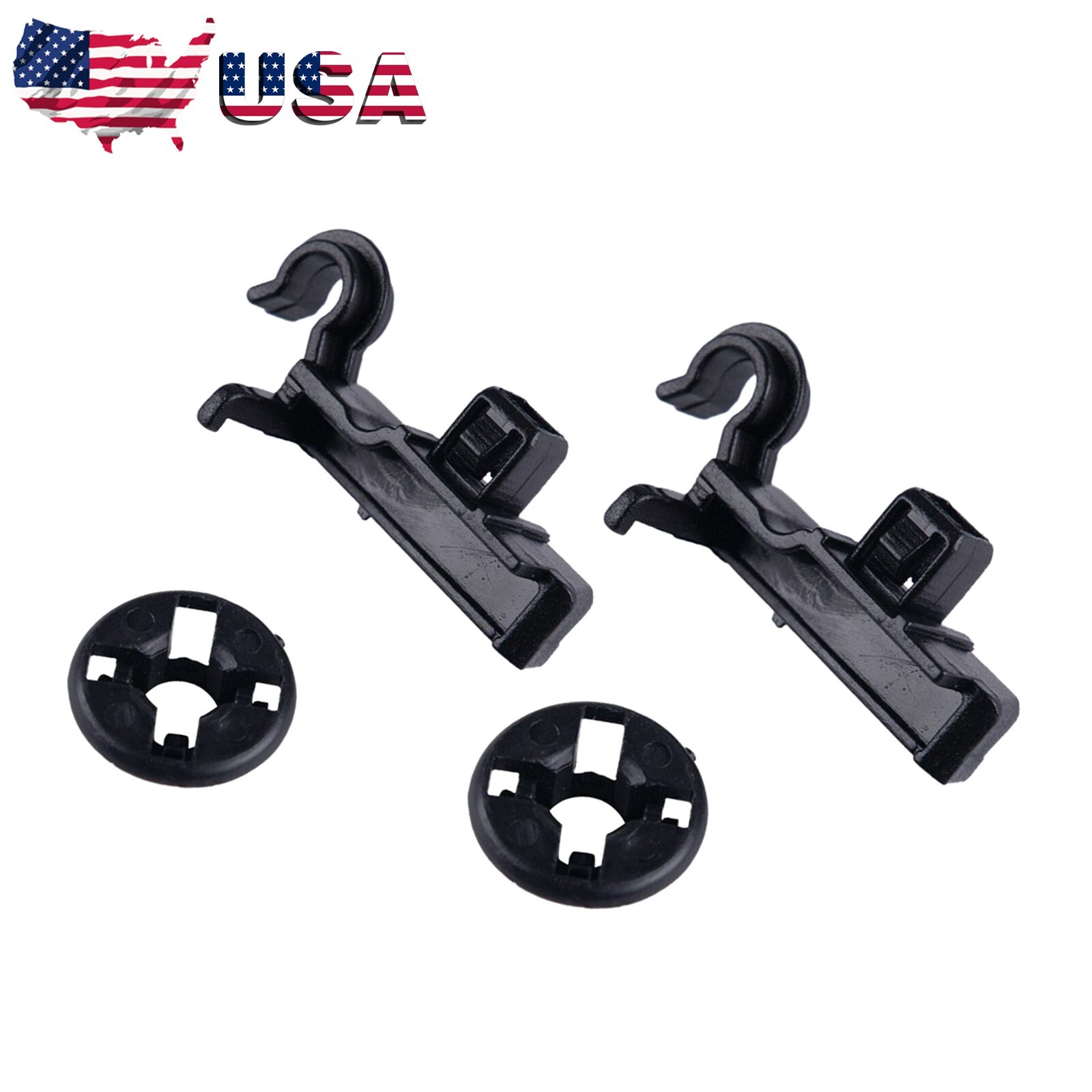Hood Support Prop Rod Holder 2kit Clips Grommet For Toyota Corolla 4 Runner