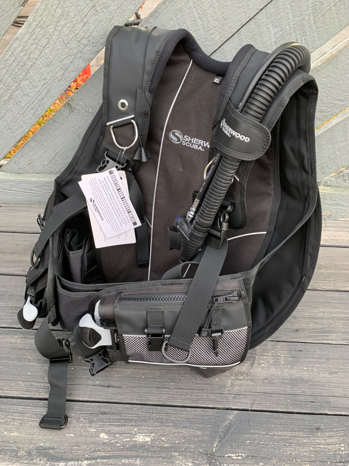 Sherwood Shadow Hybrid Scuba Diving BCD, Large