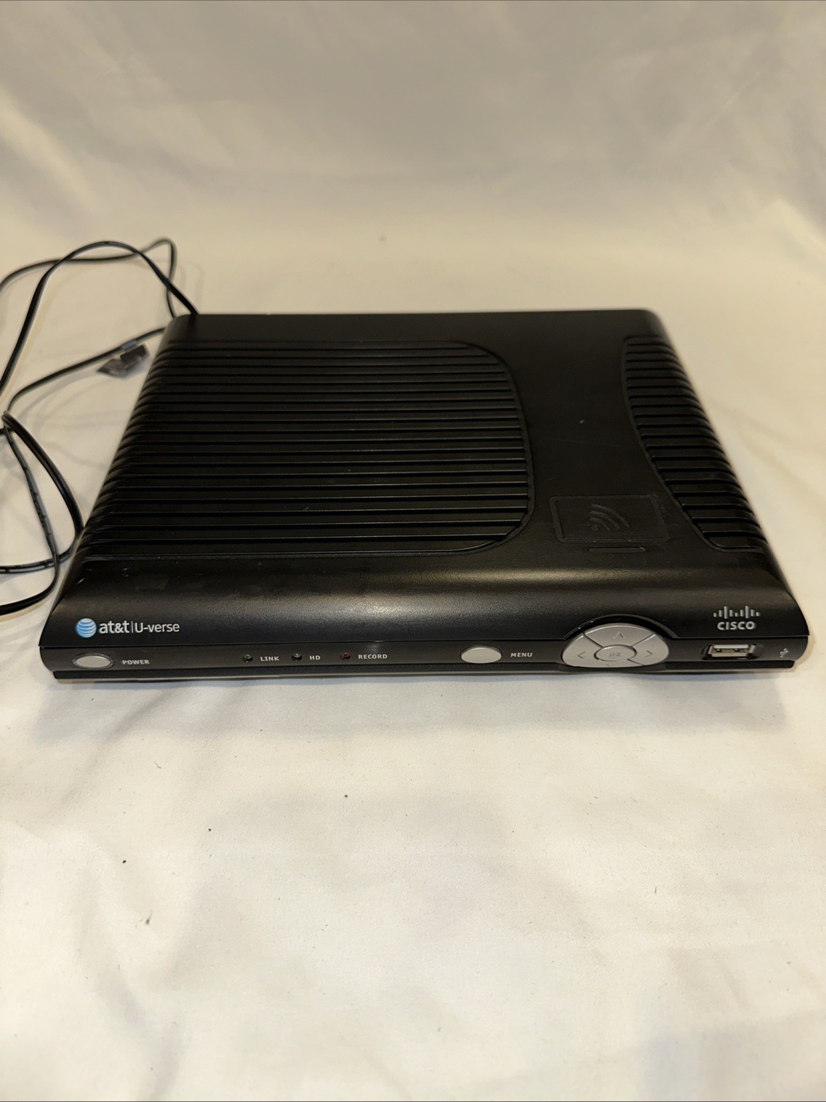 At&T U-Verse ARRIS VIP2250 Receiver with Power Adapter Tested Working