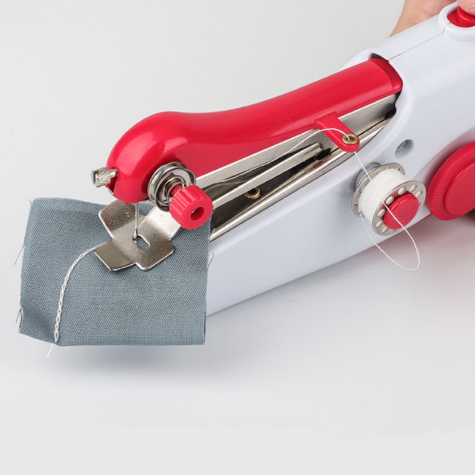 New Portable Mini Compact Handheld Sewing Machine Cordless Travel Home Tool