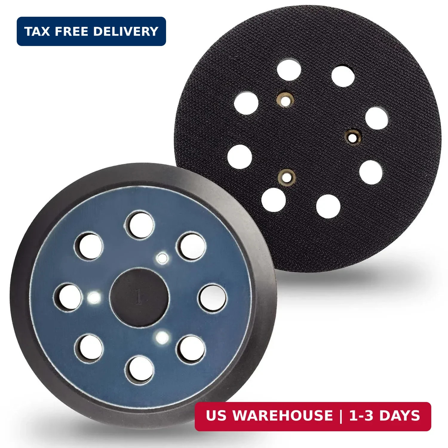 2Pack 5 Inch 8 Hole Sander Hook and Loop Replacement Sanding Pad for DeWalt Sand