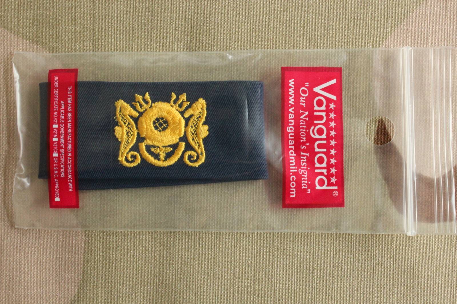 USN NAVY CPO & OFFICER DIVING OFF. SPECIALTY BADGE EMBROIDERED COVERALL INSIGNIA