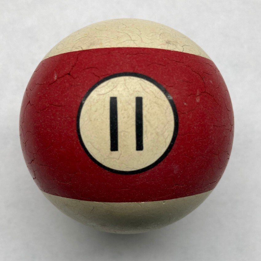 HYATT Fancy Brunswick clay pool billiard Ball # replacement - FAST FREE SHIP!