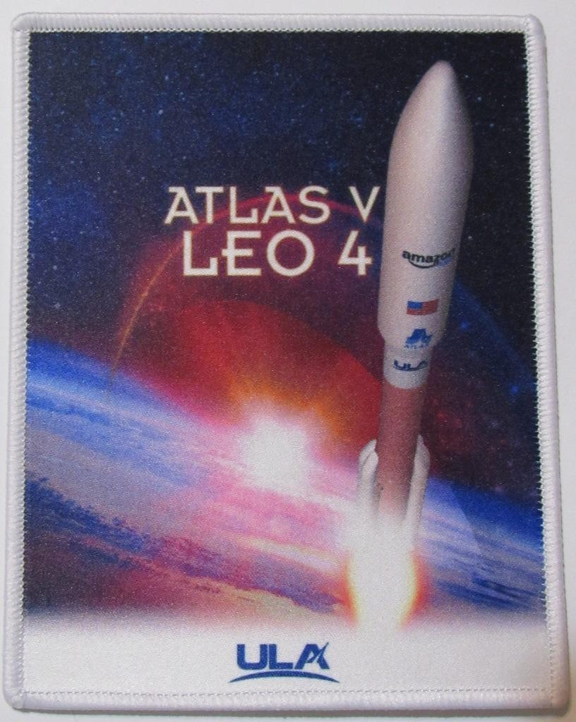 ATLAS V LEO-4 AMAZON LA-04 MISSION SPACE PATCH ULA UNITED LAUNCH ALLIANCE 4 INCH