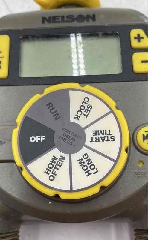 Nelson Dual Outlet Digital Display Lawn & Yard Electronic Watering Control Timer