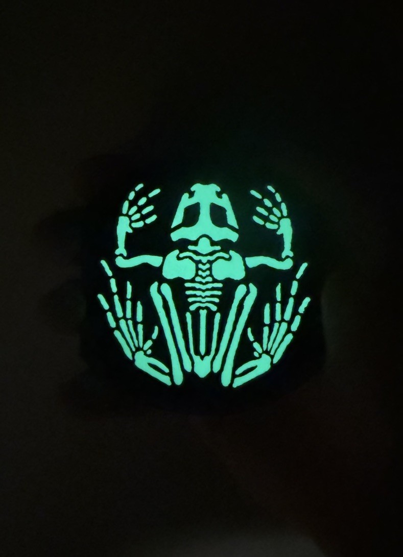 Frog Skull DEVGRU US Navy Seal Frogman IR Reflective Glow Hook Loop Patch