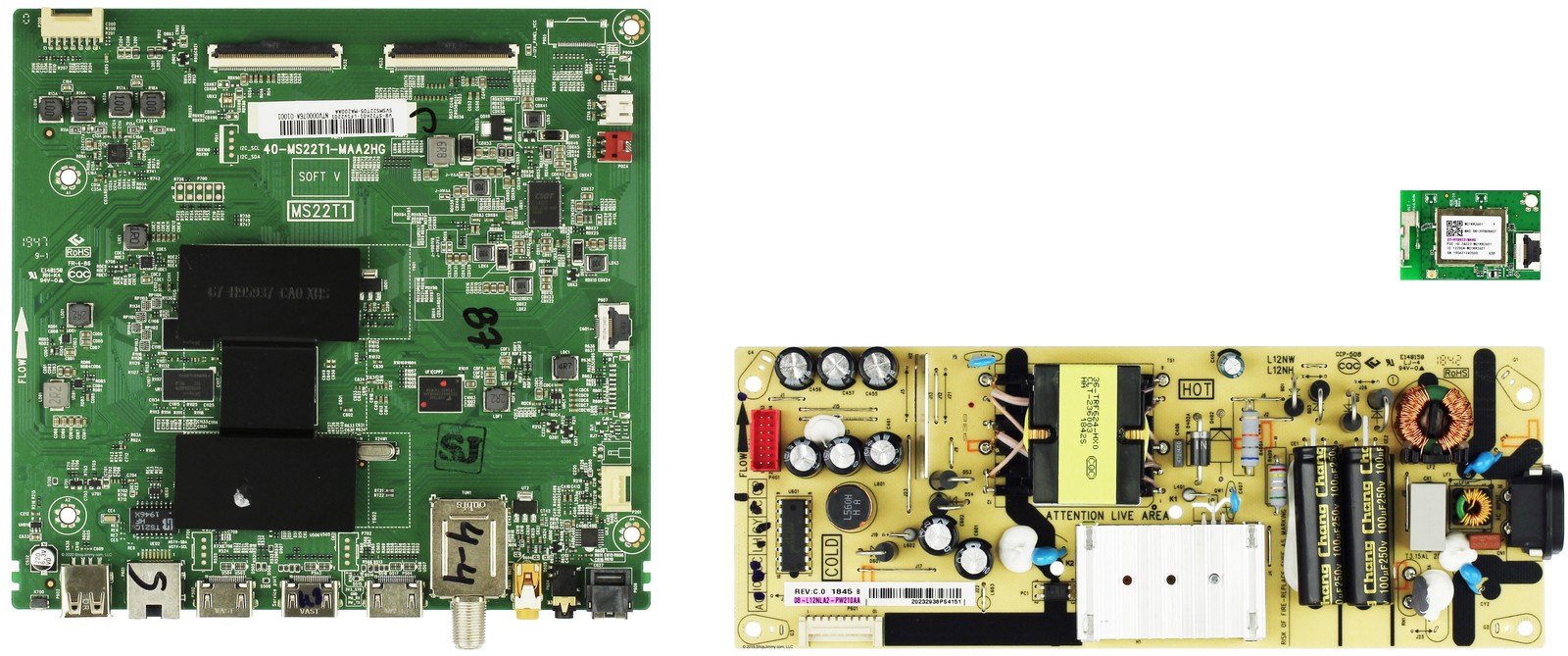 TCL 43S425 (Service No 43S425VDAA) Complete TV Repair Parts Kit