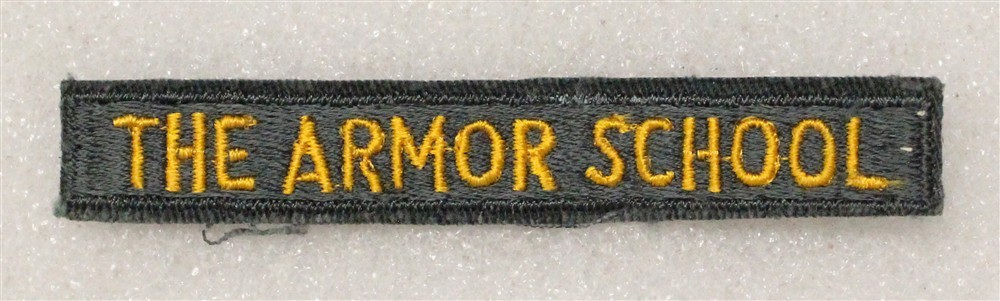 Army Patch 4897 - The Armor School tab - AG with cut edge