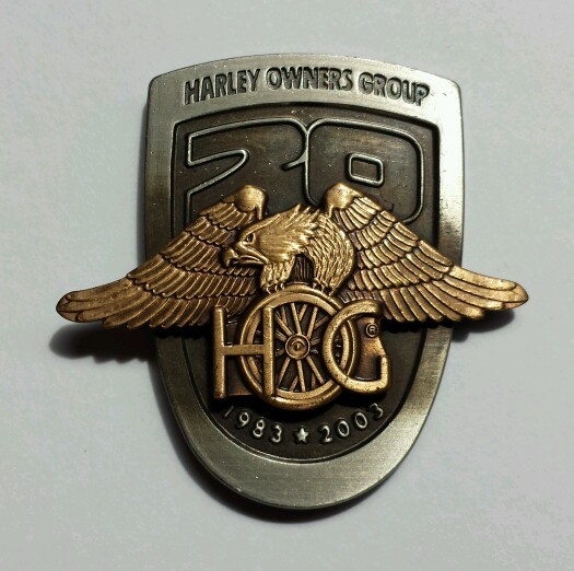 Harley Davidson H.O.G. Harley Owners Group 20th Anniversary Pin 1983-2003 100th