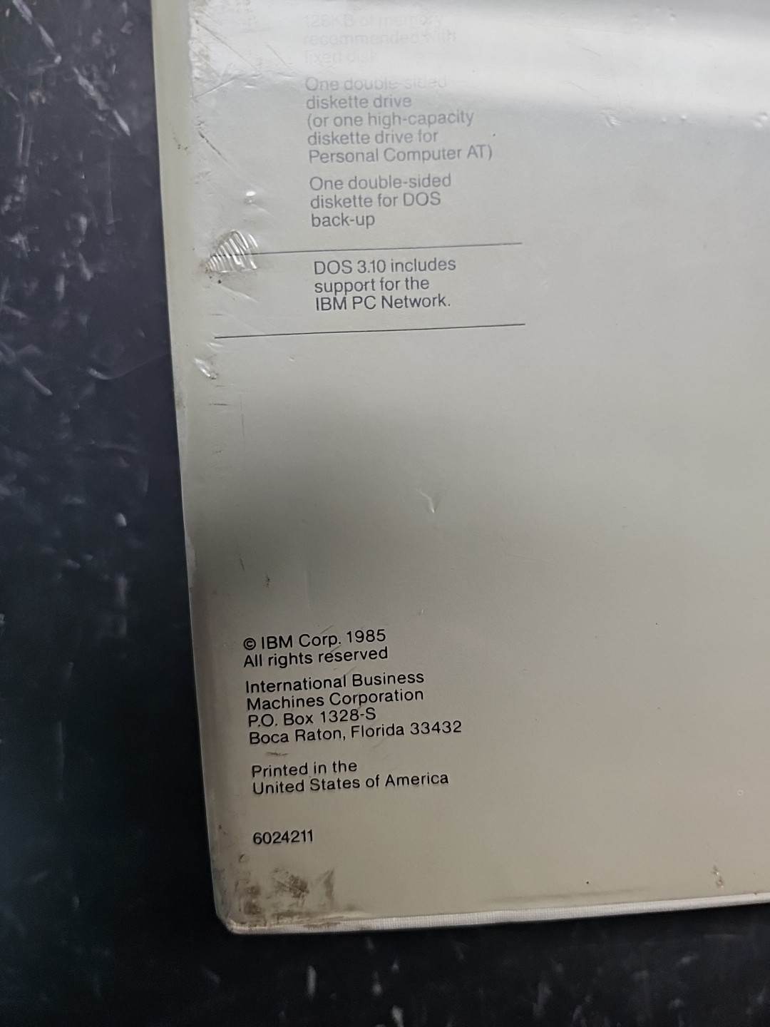 IBM Disc Operating System Version 3.10 Reference 6138519 DOS plus Floppy disks