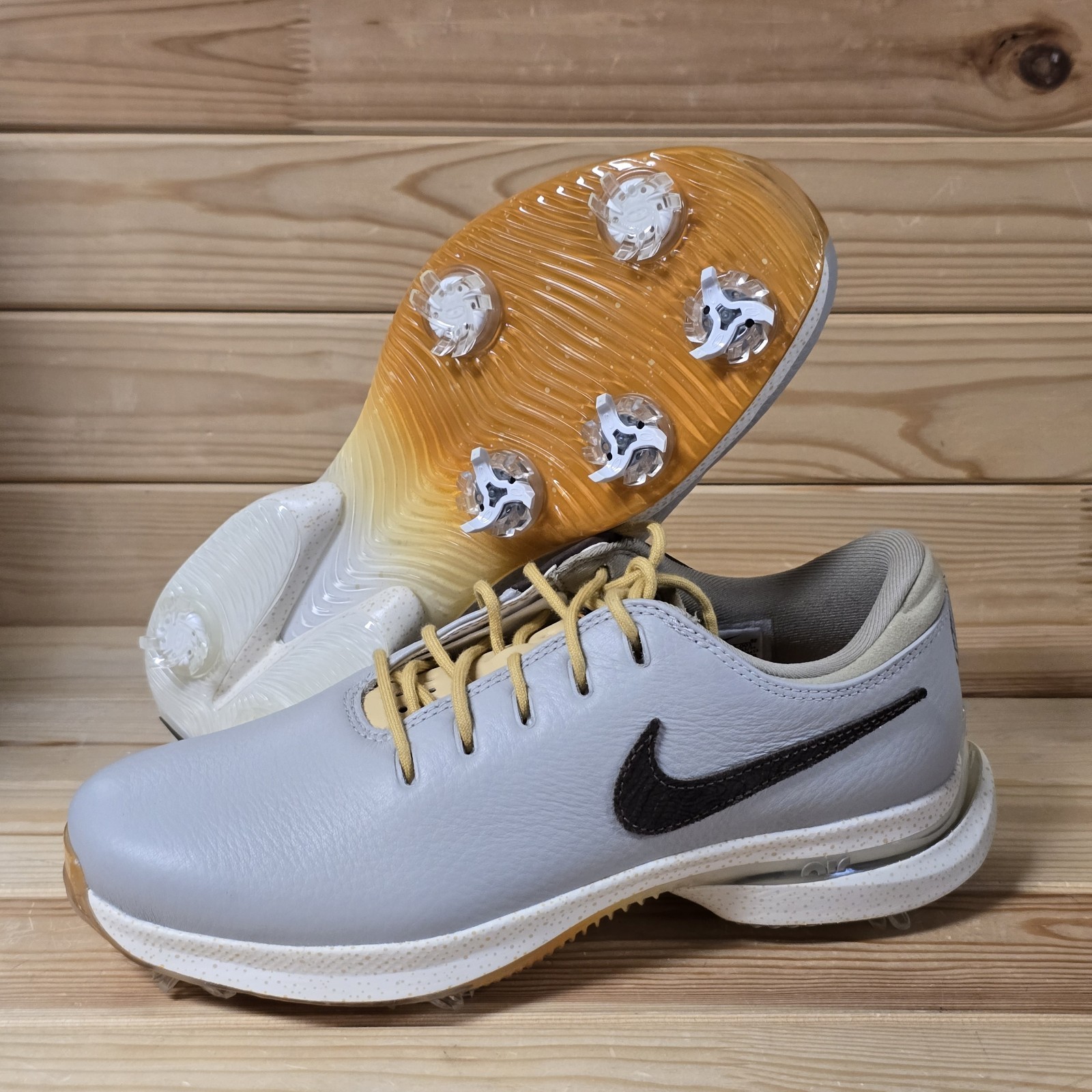 Nike Air Zoom Victory Tour 3 NRG PGA Iron Ore Brown Golfing Shoe Men's Size 7.5