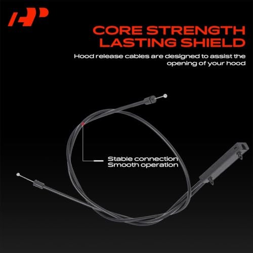 Front Hood Latch Release Cable without Handle Compatible with BMW