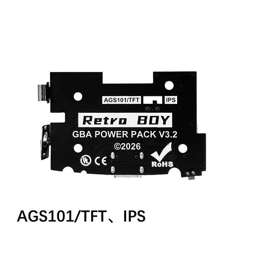 For Retro BOY 2026 V3.2 GBA Motherboard Li-ion Battery Custom Battery Cover