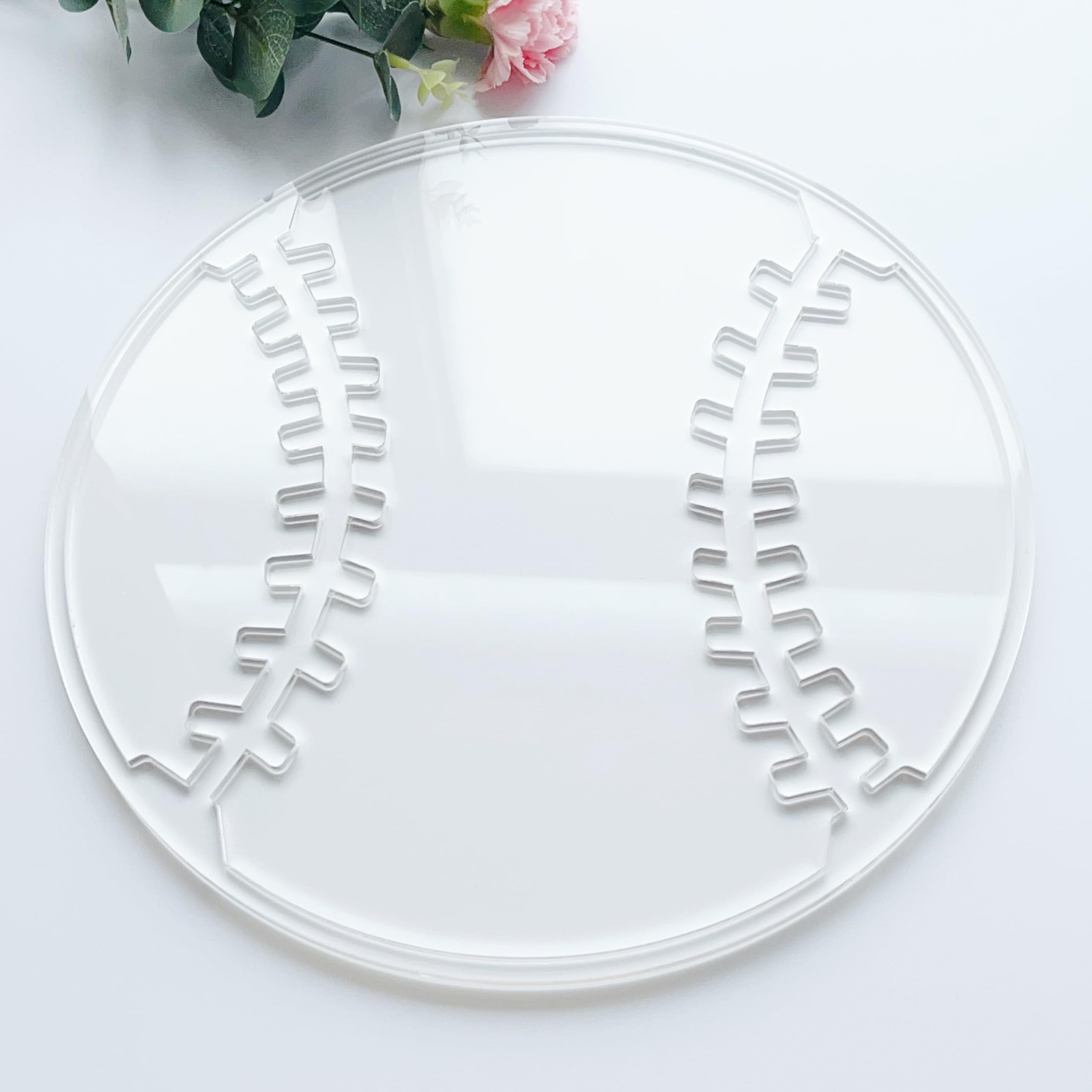 Baseball Router Template, Clear Acrylic Router Jig, Woodworking Template (11....