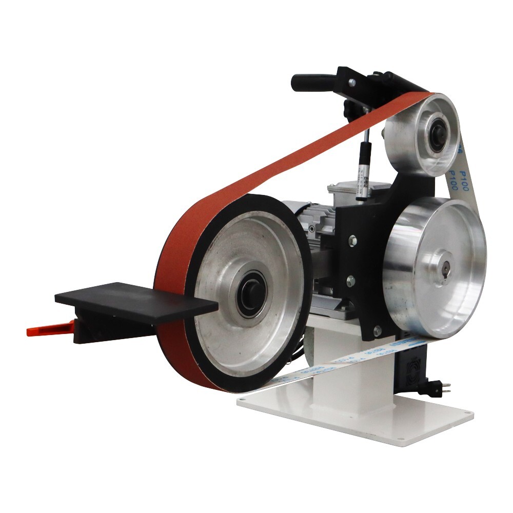 71" Belt Industrial Sand-belt Grinder Polishing Machine 3 set Grinding Tools