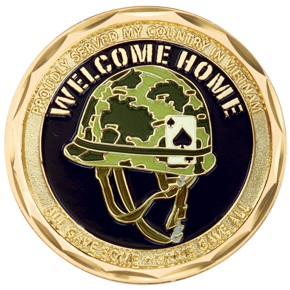 Vietnam Helmet Challenge Coin