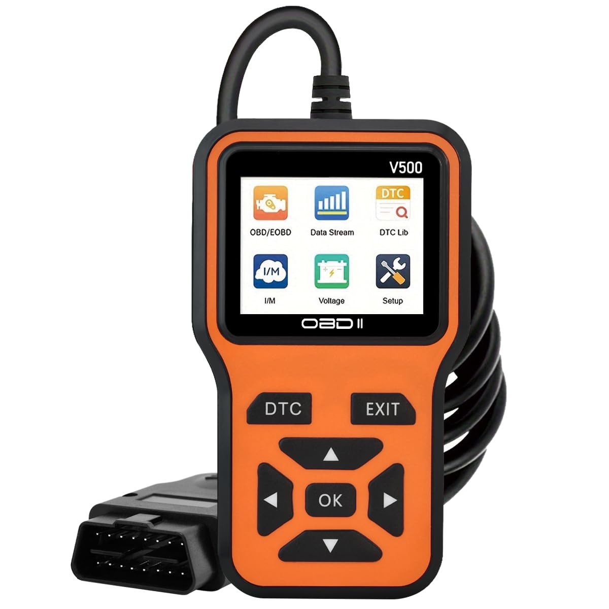 OBD2 Scanner Diagnostic Tool - Check Engine Light Code Orange