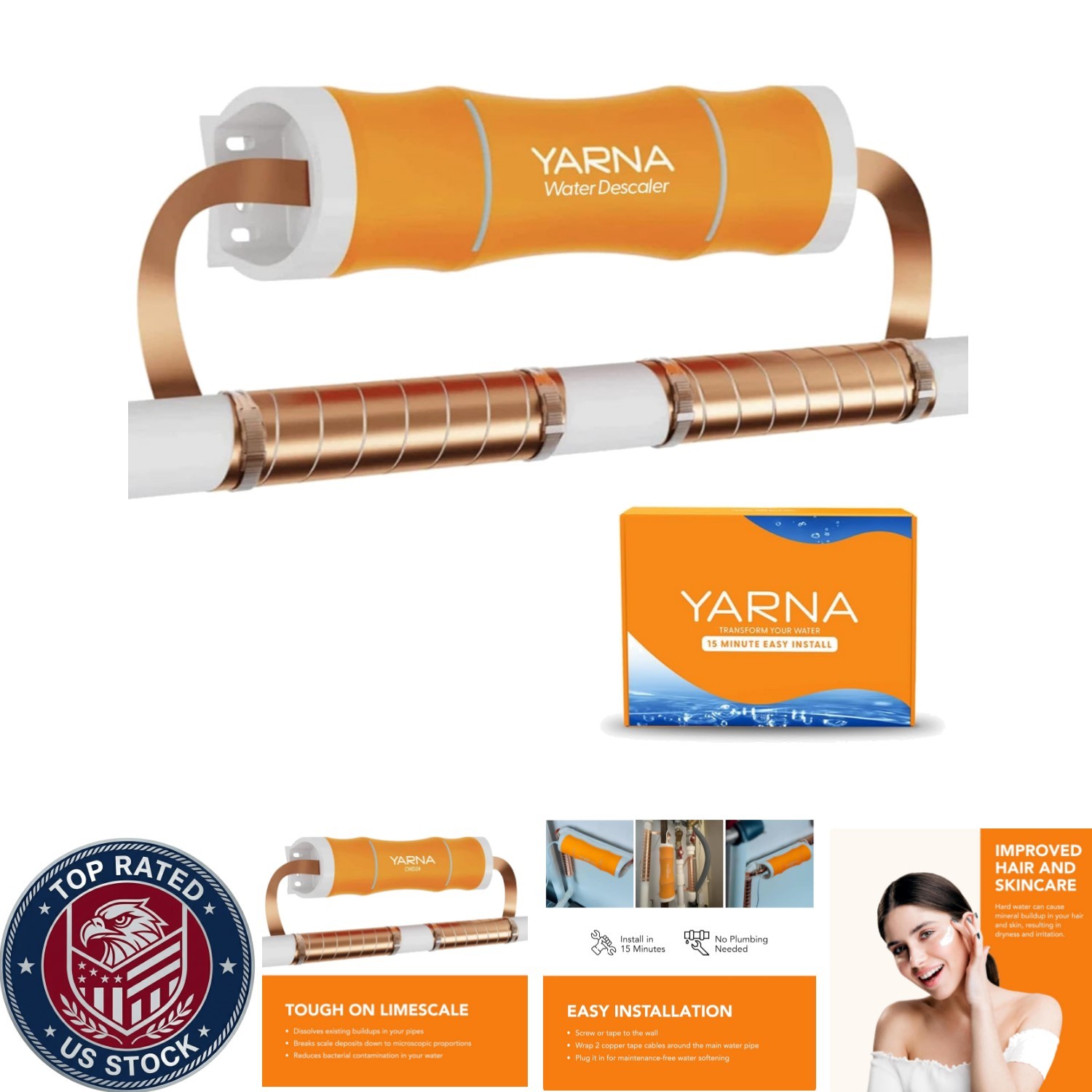 Patented Capacitive Water Descaler - Protects Appliances from Limescale Buildup
