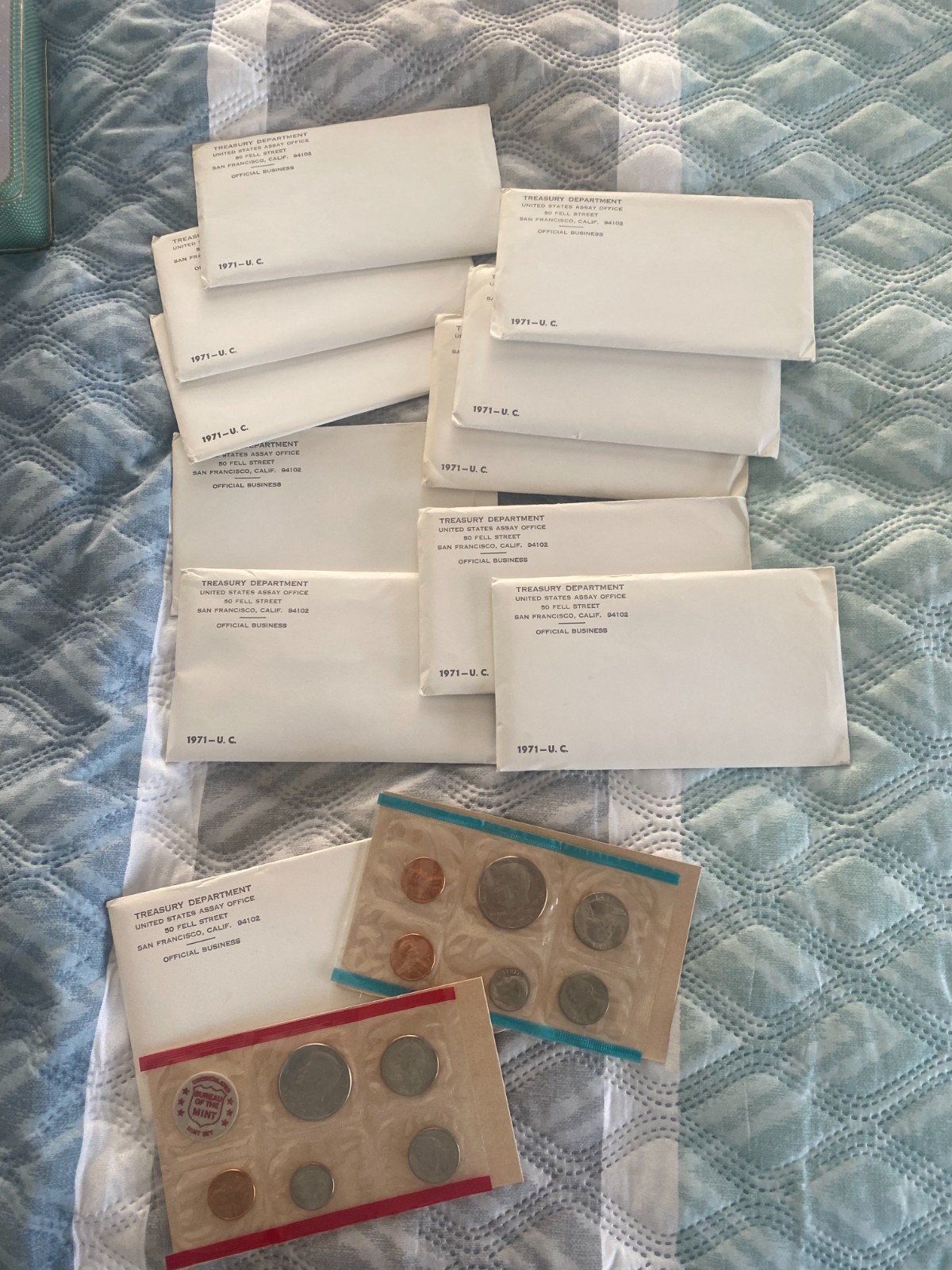1971 US 11-Coin Uncirculated Set, OGP, ELEVEN SETS
