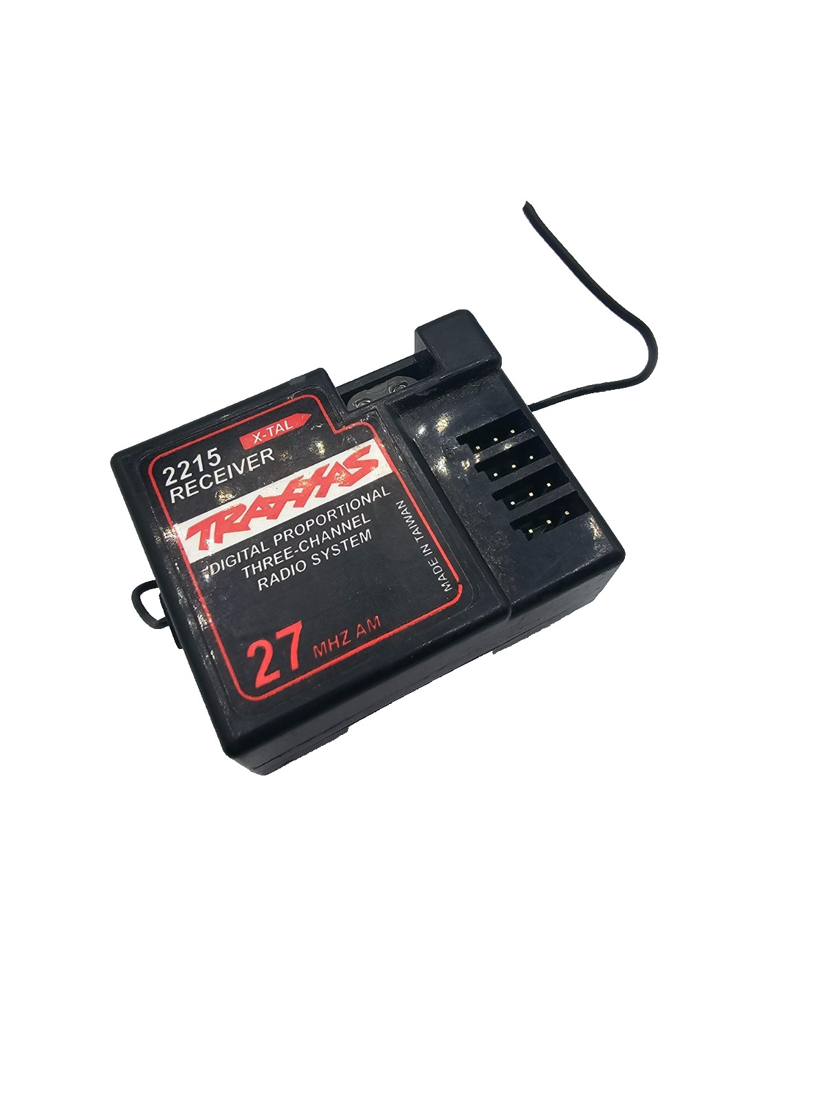 Traxxas 2215 27MHz Radio receiver, tested and working antenna shortened