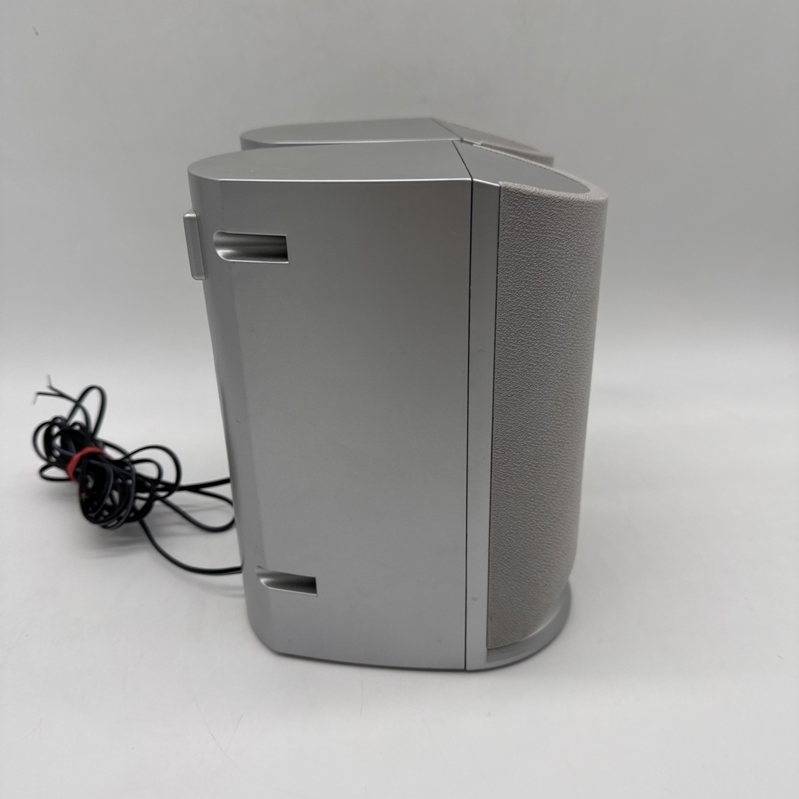 Coby CX-CD375 Speakers Pair 4 OHM Silver -- TESTED & Working