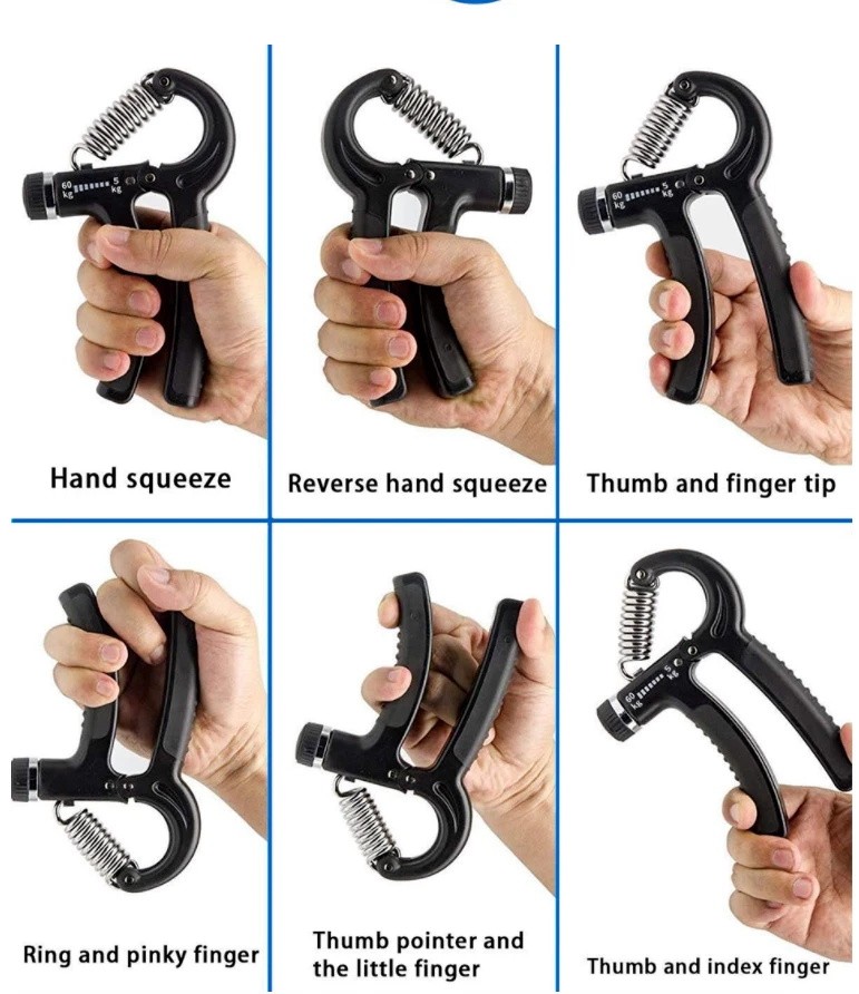5-60kg Hand Grip Strength Power Trainer Adjustable Gym Strength Power Exerciser