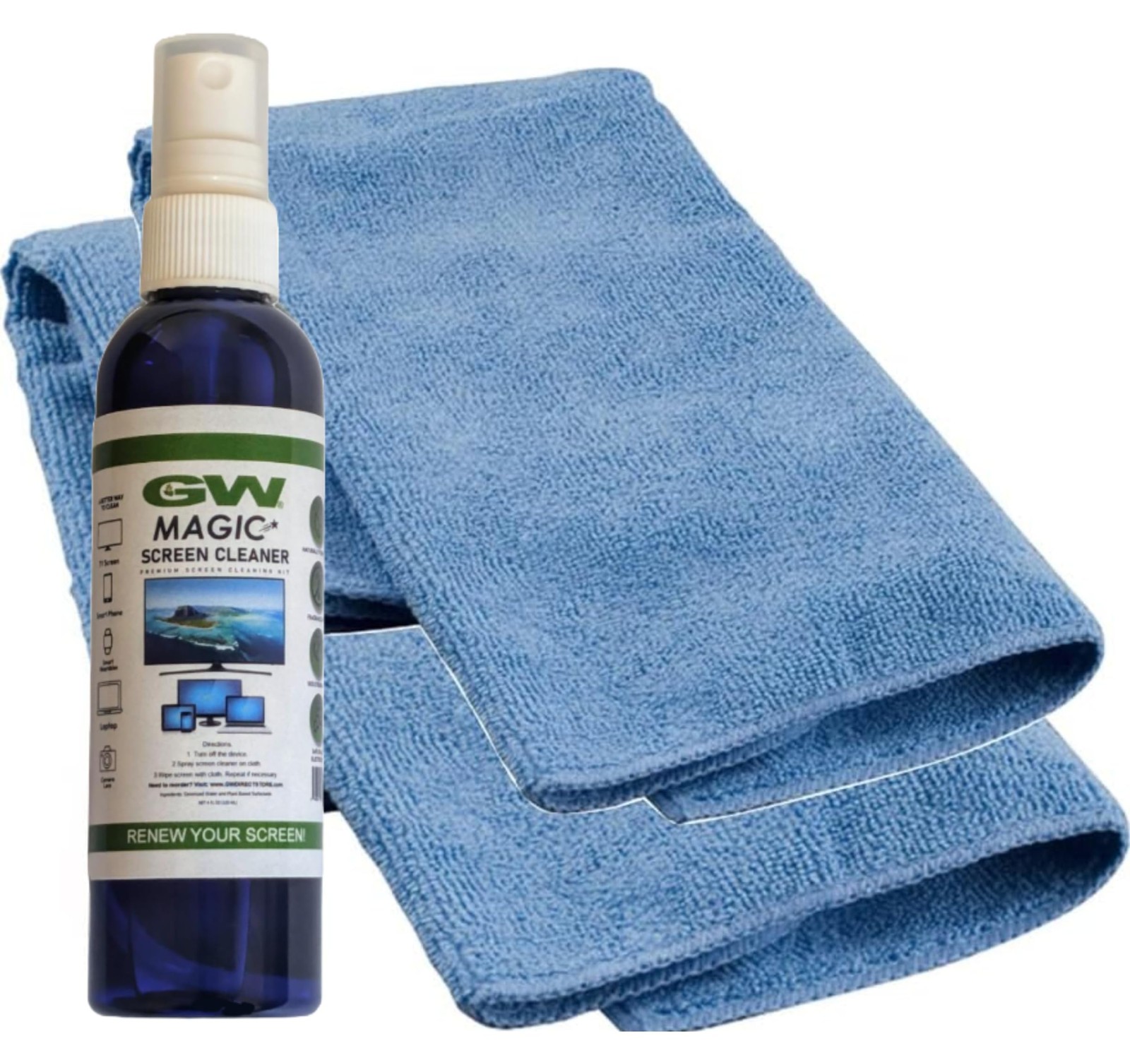 GW Deluxe Magic Screen Cleaner Kit for Ultra HD 4k HDR OLED TV, Laptop and