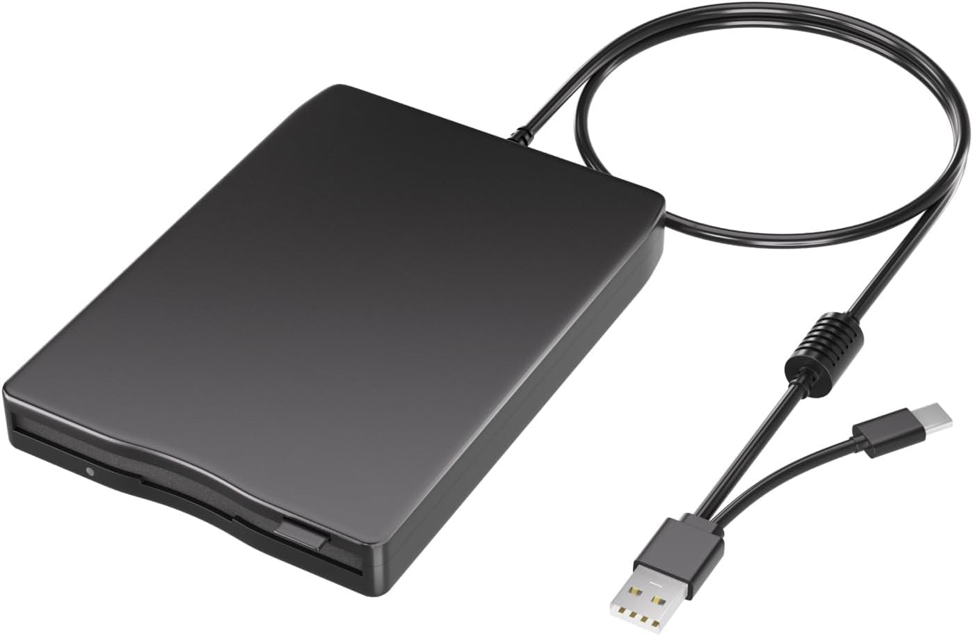 USB Floppy Drive, External 3.5" USB & Type-C Floppy Disk Reader, External Flo...