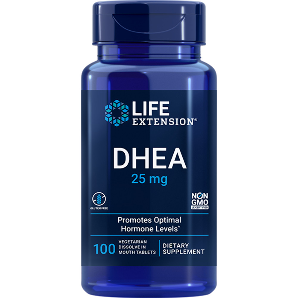 Life Extension DHEA 25 mg, 100 Dissolve-In-Mouth Tablets