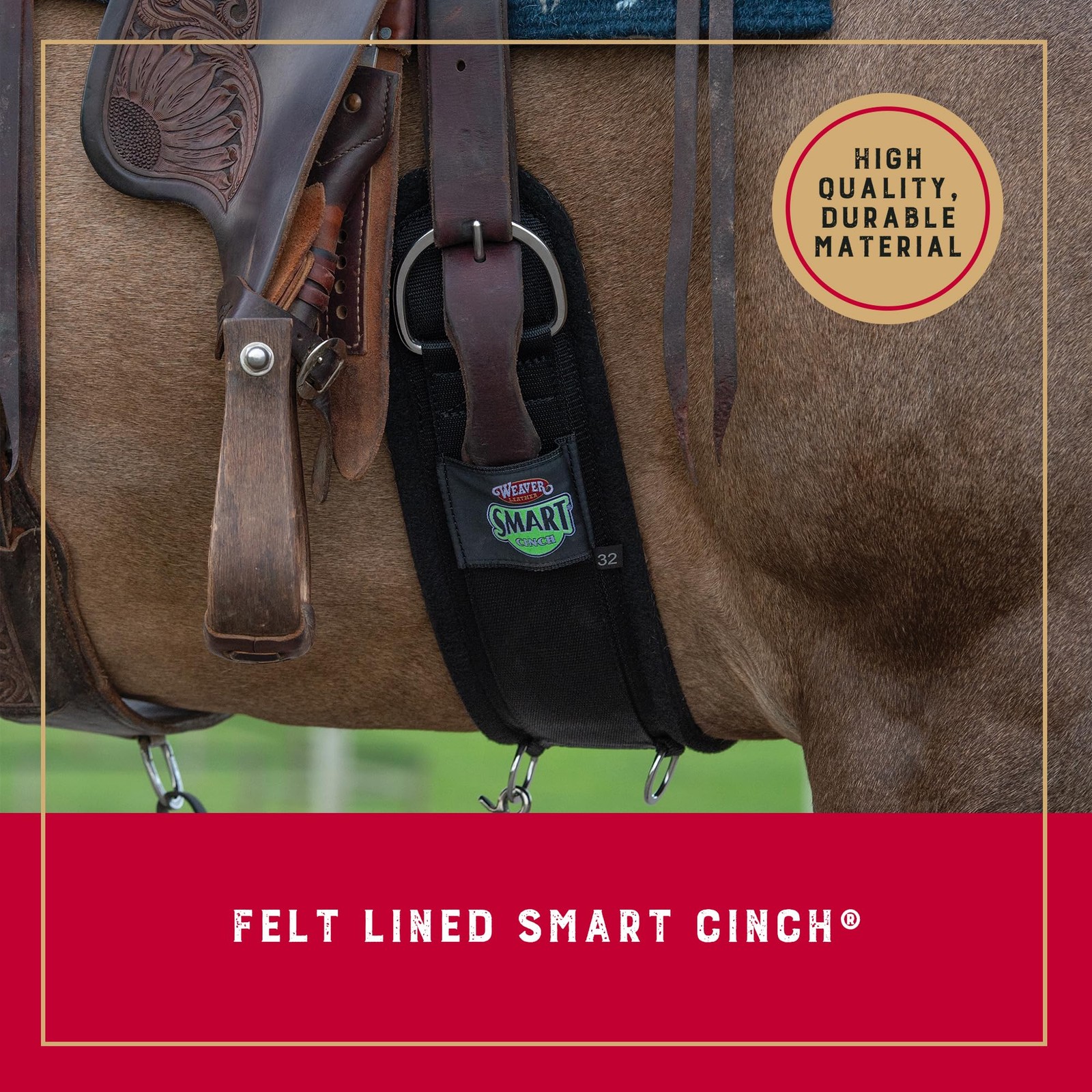 Weaver Leather Equine Felt Lined Smart Cinch