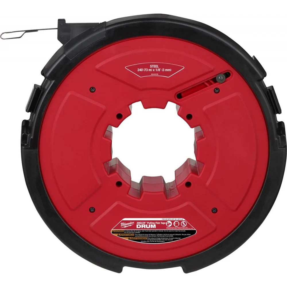 Milwaukee 48-44-5178 M18 FUEL 18V Angler 240' x 1/8" Steel Pulling Fish Tape NEW
