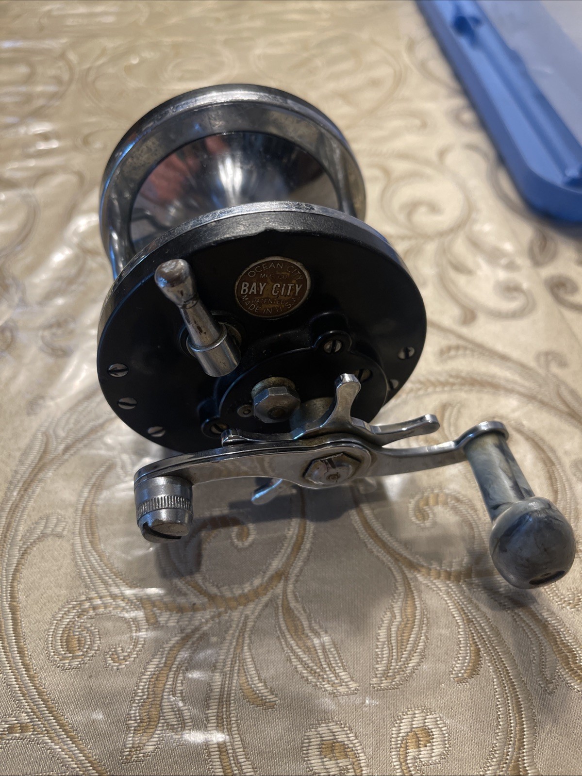 VINTAGE OCEAN CITY BAY CITY BAIT CASTER CONVENTIONAL FISHING REEL USA MADE