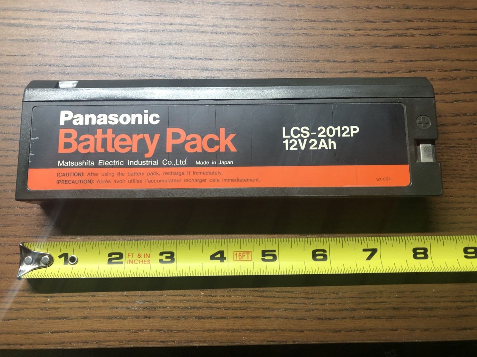 Vintage Panasonic Camcorder LCS-2012P Battery Pack 12V 2Ah UNTESTED