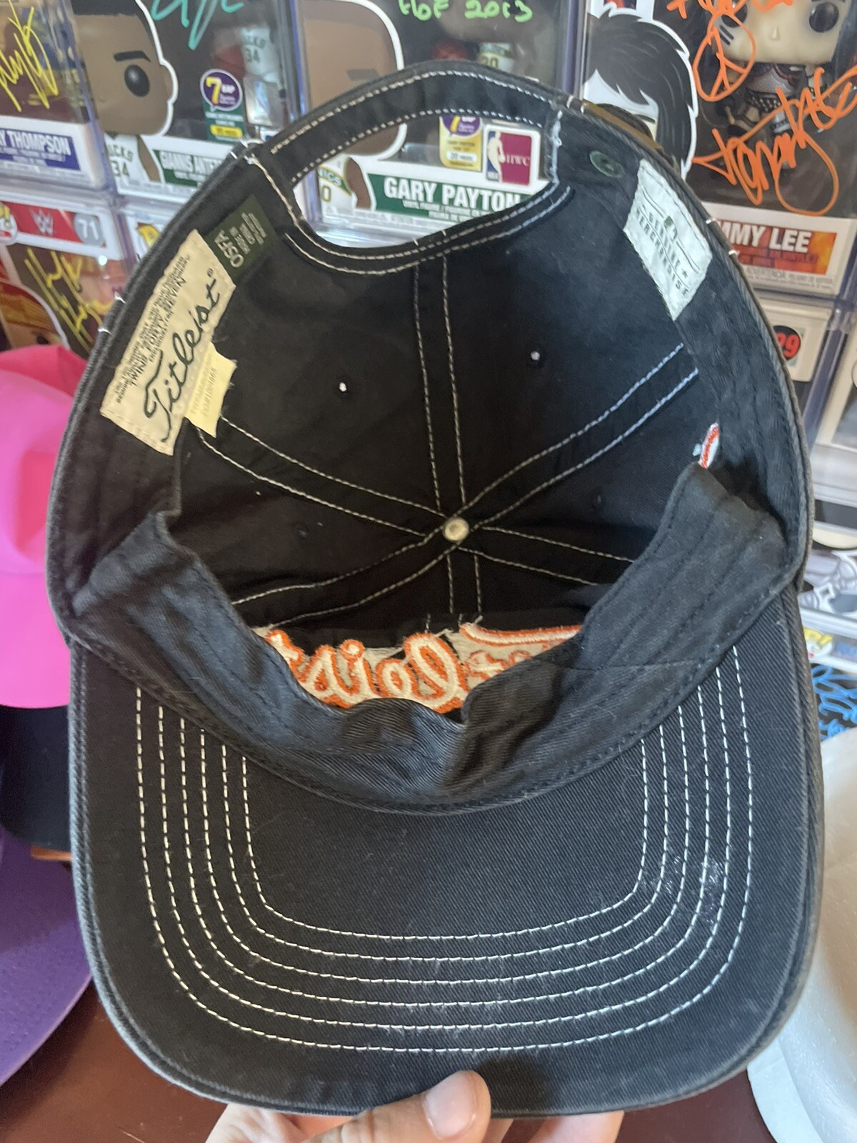 Stained - Titleist x San Francisco Giants Strapback Golf Hat / Cap - Black