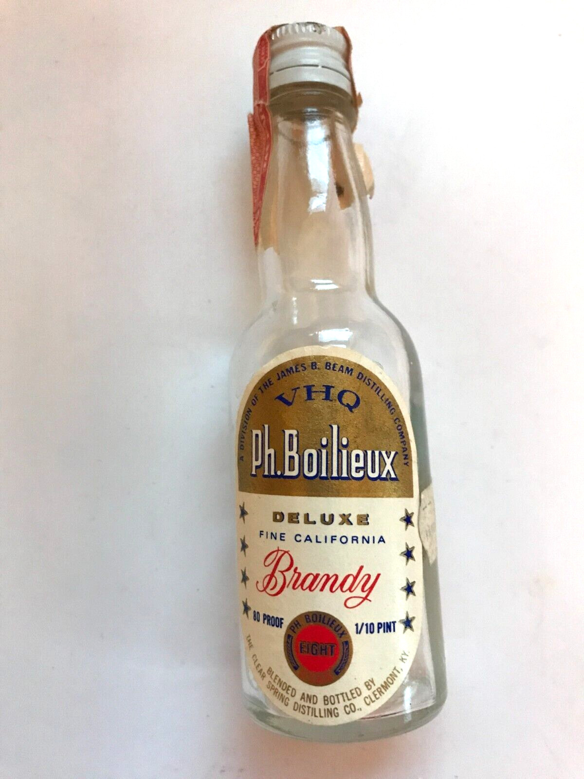 PH. BOILIEUX BRANDY MINI BOTTLE to COMPLY WITH EBAY RULES & USPS SHIPPING