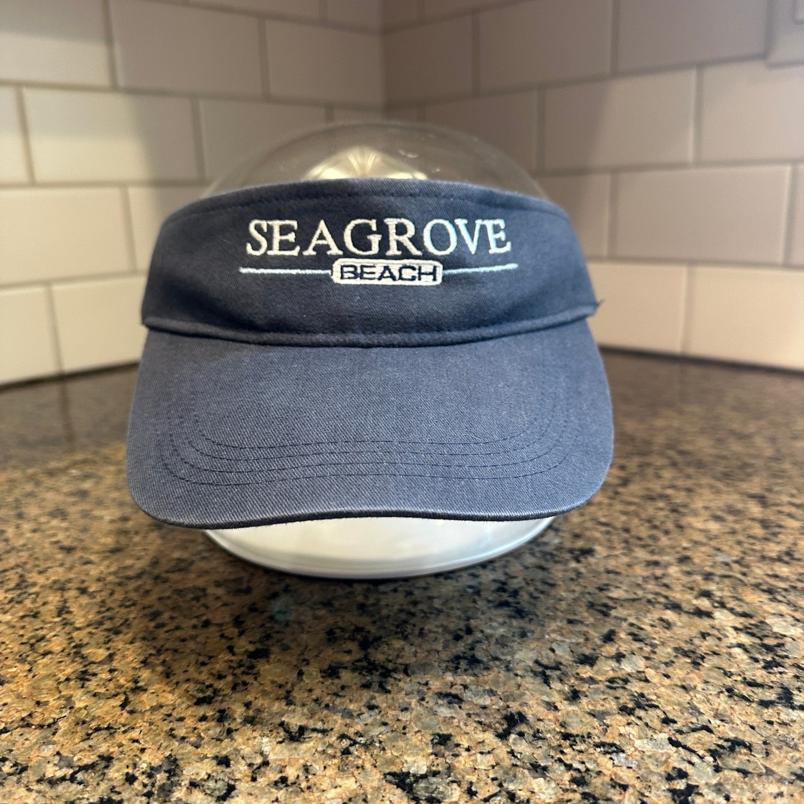 Seagrove Beach Visor Embroidered Hat Cap Adjustable Golf Vacation