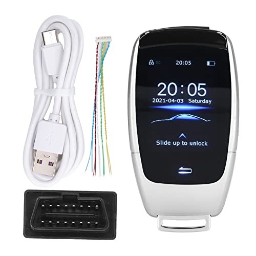 Smart Remote Key, Universal TK900 LCD Smart Key Remote Keyless Entry Silver